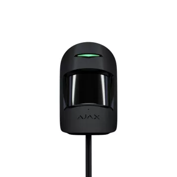 Проводной датчик движения и разбития стекла Ajax CombiProtect Fibra Black (44390.06.BL1)-0