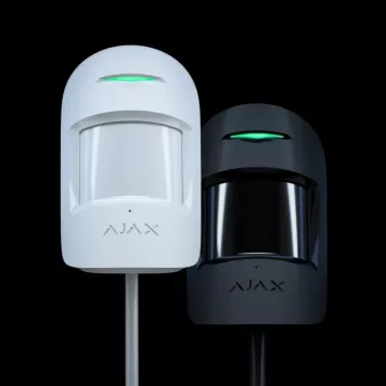 Проводной датчик движения и разбития стекла Ajax CombiProtect Fibra Black (44390.06.BL1)-2