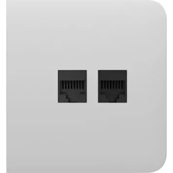 Бічна панель для вбудованої інтернет-розетки Ajax SideCover (LAN) White (126211.319.WH)-1