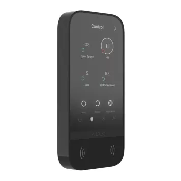 Беспроводная клавиатура с сенсорным экраном Ajax KeyPad TouchScreen Black (58454.148.BL1)-1