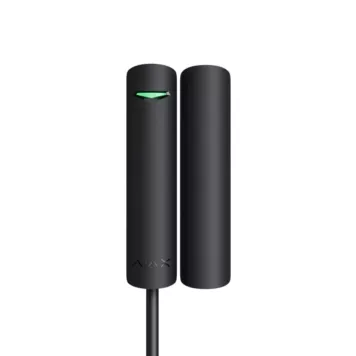 Проводной датчик открытия двери/окна Ajax DoorProtect Fibra Black (44392.03.BL1)-0
