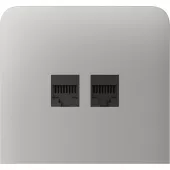 Бічна панель для вбудованої інтернет-розетки Ajax SideCover (LAN) vertical Oyster (126225.319.OY)