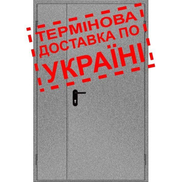 Двері протипожежні металеві глухі ДМП ЕІ30-2-2100х1250 прав., ЄвроСтандарт (артикул: 000020027)-0