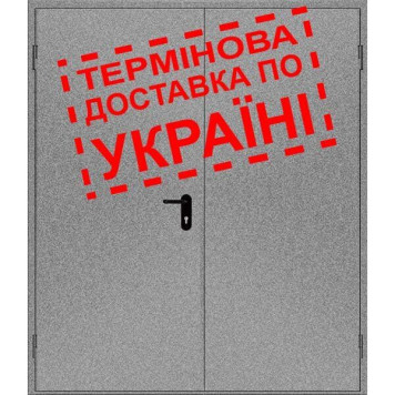 Двері протипожежні металеві глухі ДМП ЕІ30-2-2100х1450 лів., ЄвроСтандарт (артикул: 000030706)-0