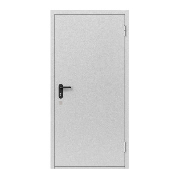 Двері протипожежні металеві глухі ДМП ЕІ60-1-2100х900 прав.,з дотягувачем та додатковим врізним замком (артикул: 000110732)-0