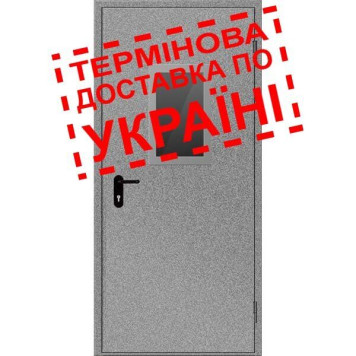 Двері протипожежні металеві з склінням ДМП ЕІ60-1-2100х950 прав., ЄвроСтандарт (артикул: 000020074) Двері протипожежні металеві з склінням ДМП ЕІ60-1-2100х950 прав., ЄвроСтандарт (артикул: 000020074)-0