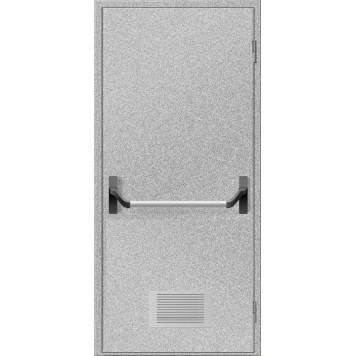 Двери противопожарные с вентиляционной решеткой ДМП ЕІ60-1-2100х900 \"антипаника\-0