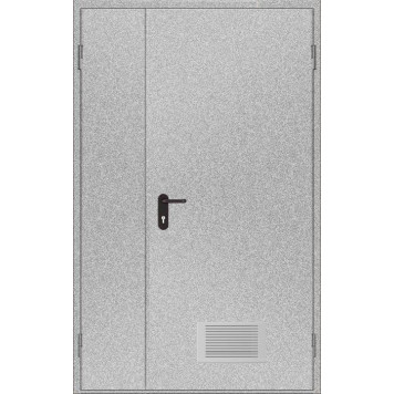 Двери противопожарные с вентиляционной решеткой ДМП ЕІ60-2-2100x1300, ЕвроСтандарт (артикул: 000043696)-0