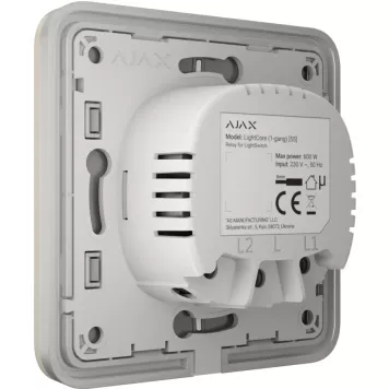 Выключатель Ajax LightSwitch 2-клавишный Ivory-2