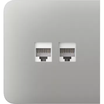 Бічна панель для вбудованої інтернет-розетки Ajax SideCover (LAN) Oyster (126217.319.OY)-2