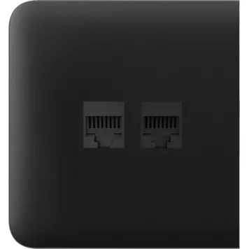 Бічна панель для вбудованої інтернет-розетки Ajax SideCover (LAN) Black (126212.319.BL)-1