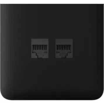 Бічна панель для вбудованої інтернет-розетки Ajax SideCover (LAN) vertical Black (126220.319.BL)-0