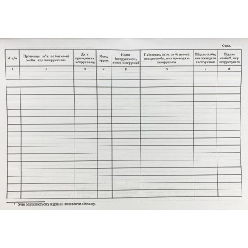 Журнал регистрации первичного, внепланового, целевого инструктажей по безопасности жизнедеятельности (артикул: 000019390)-1