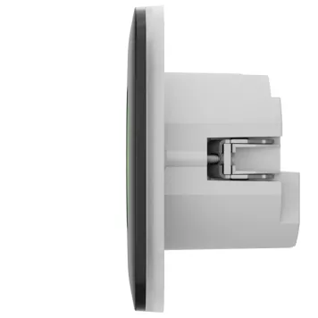 Розумна вбудована розетка з функцією моніторингу споживання електроенергії Ajax Outlet [type F] Jeweller Black-4