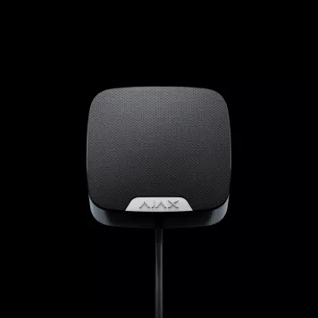 Проводная сирена с клеммой для наружного светодиода Ajax HomeSiren Fibra Black-1