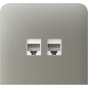 Бічна панель для вбудованої інтернет-розетки Ajax SideCover (LAN) vertical Olive (126226.319.OL)-3