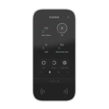 Беспроводная клавиатура с сенсорным экраном Ajax KeyPad TouchScreen White (58455.148.WH1)-0
