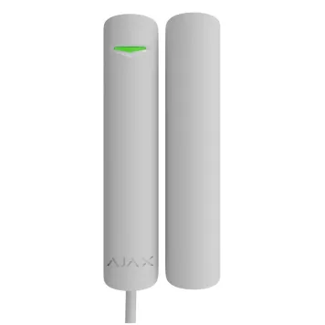 Дротовий датчик відчинення, удару, нахилу та магнітного маскування Ajax Superior DoorProtect G3 Fibra White (61340.177.WH2)-0