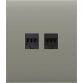 Передня панель для вбудованої інтернет-розетки Ajax CenterCover (LAN) Olive (126202.318.OL)