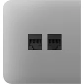 Бічна панель для вбудованої інтернет-розетки Ajax SideCover (LAN) Fog (126216.319.FG)