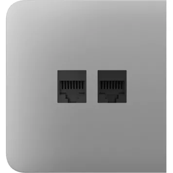 Бічна панель для вбудованої інтернет-розетки Ajax SideCover (LAN) Fog (126216.319.FG)-0