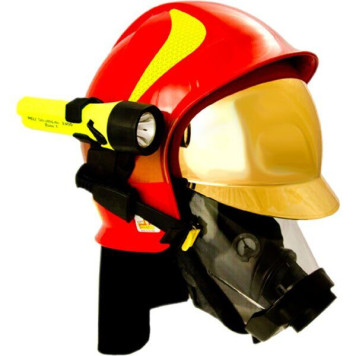 Каска пожарная \"Calisia Vulcan\" (золотое забрало) (артикул: 000078803)-0