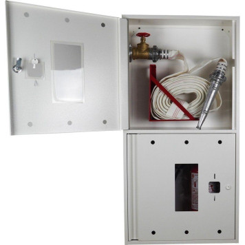 Кран-комплект ЕС-51-1-РС-50 (Шкаф пожарный ШП-60/120-НС Белый) + 2 огнетушителя ВП-5 и ВП-6 (артикул: 000074374)-0