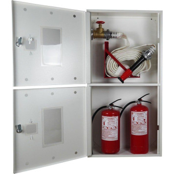 Кран-комплект ЄС-51-1-РСПК-50 (Шафа пожежна ШП-60/120-НС Біла) + 2 вогнегасника ВП-5 и ВП-6 (артикул: 000074377) Кран-комплект ЄС-51-1-РСПК-50 (Шафа пожежна ШП-60/120-НС Біла) + 2 вогнегасника ВП-5 и ВП-6 (артикул: 000074377)-0