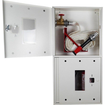 Кран-комплект ЄС-51-1-РСПК-50 (Шафа пожежна ШП-60/120-НС Біла) + 2 вогнегасника ВП-5 и ВП-6 (артикул: 000074377) Кран-комплект ЄС-51-1-РСПК-50 (Шафа пожежна ШП-60/120-НС Біла) + 2 вогнегасника ВП-5 и ВП-6 (артикул: 000074377)-1