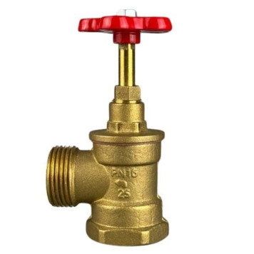 Кран пожежний Ду 25 лат. кут. 90º (вн.-зов.) (артикул: 000015415) Кран пожежний Ду 25 лат. кут. 90º (вн.-зов.) (артикул: 000015415)-2