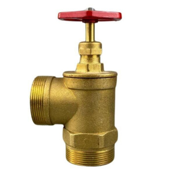 Кран пожарный Ду 50 лат. угл. 90º (нар.-нар.) (артикул: 000015426)-2