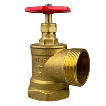 Кран пожежний Ду 50 лат. кут. 90º (вн.-зов.) (артикул: 000013490) Кран пожежний Ду 50 лат. кут. 90º (вн.-зов.) (артикул: 000013490)-0