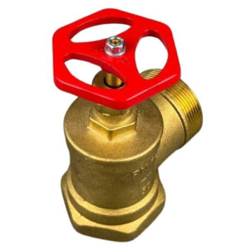 Кран пожежний Ду 50 лат. кут. 90º (вн.-зов.) (артикул: 000013490) Кран пожежний Ду 50 лат. кут. 90º (вн.-зов.) (артикул: 000013490)-1