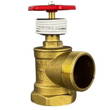 Кран пожежний з датчиком положення крану (ДППК) Ду 50 лат. кут. 90º (вн.-зов.) (артикул: 000046998)-0