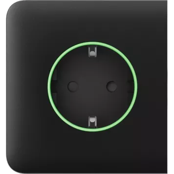 Бічна панель для вбудованої розетки Ajax SideCover (smart) Black (52807.163.BL)-0