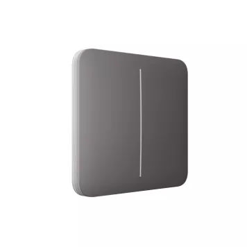 Кнопка для одноклавішного чи прохідного вимикача Ajax SoloButton (2-gang) (46017.143.GR)-1