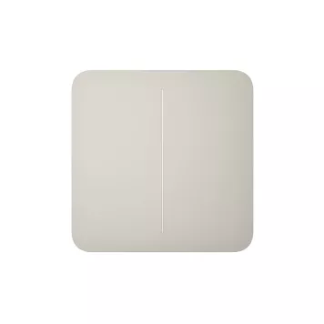 Кнопка для одноклавішного чи прохідного вимикача Ajax SoloButton (2-gang) (46020.144.OY)-0