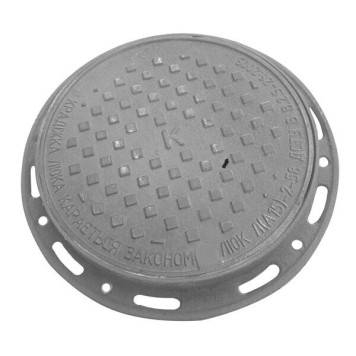 Люк чугунный канализационный легкий типа \"Л\" А15 (ПР) (артикул: 000082678)-0