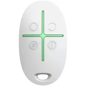 Бездротовий брелок з тривожною кнопкою і керуванням режимами охорони Ajax Superior SpaceControl Jeweller White (110753.04.WH1)