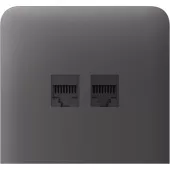 Бічна панель для вбудованої інтернет-розетки Ajax SideCover (LAN) vertical Grey (126222.319.GR)