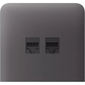 Бічна панель для вбудованої інтернет-розетки Ajax SideCover (LAN) vertical Grey (126222.319.GR)-0