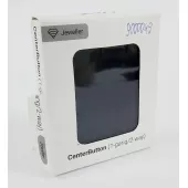 (Уценка) Центральная кнопка для одноклавишного или проходного выключателя Ajax CenterButton (1-gang / 2-way) Black