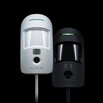 Проводной датчик движения с фотоверификацией Ajax MotionCam Fibra Black (44402.23.BL1)-3