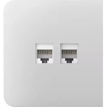 Бічна панель для вбудованої інтернет-розетки Ajax SideCover (LAN) White (126211.319.WH)-3