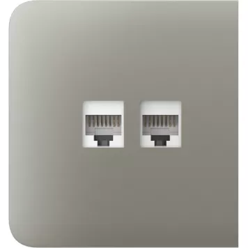 Бічна панель для вбудованої інтернет-розетки Ajax SideCover (LAN) Olive (126218.319.OL)-2