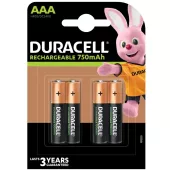 Акумулятор Duracell Duracell AAA HR03 750mAh (1,2V 4 шт) (5007331)