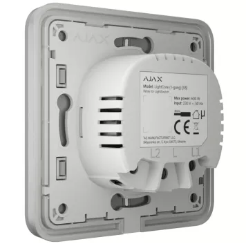 Выключатель Ajax LightSwitch 1-клавишный Fog-2
