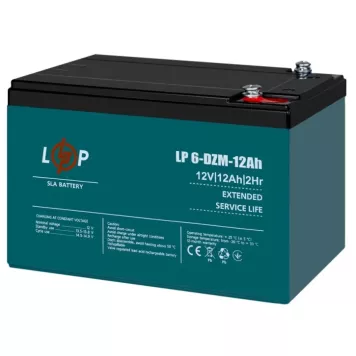 Тяговий свинцево-кислотний акумулятор LogicPower 6-DZM-12 Ah (9172)-3