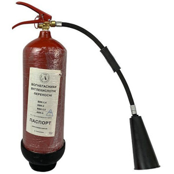Огнетушитель углекислотный ВВК-3,5 (ОУ-5) со шлангом (артикул: 000013458)-3