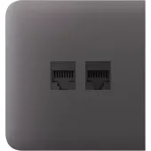 Бічна панель для вбудованої інтернет-розетки Ajax SideCover (LAN) Grey (126214.319.GR)